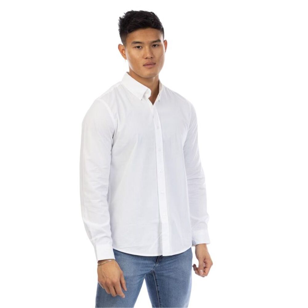 Peter Werth Mens Regular Long-Sleeved Shirt / White
